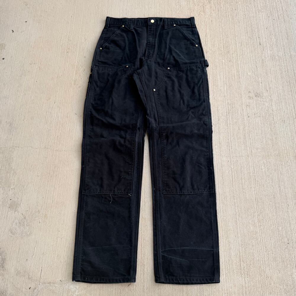 Carhartt black double knee work wear carpenter pants